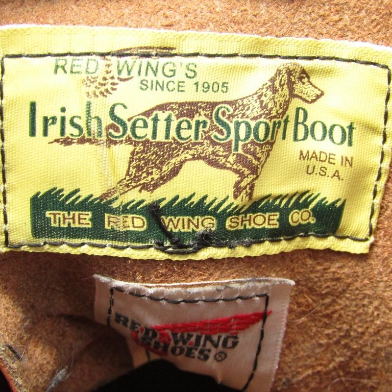 REDWING レッドウィング US8.5D 26.5cm ラウンドトゥ 8166 復刻四角犬  