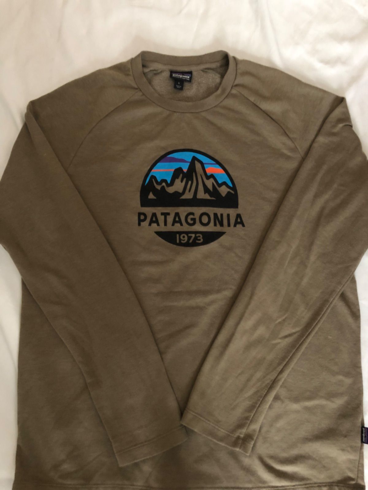 Patagonia】パタゴニア L スウェット ブラウン 茶色 ロゴ - スウェット