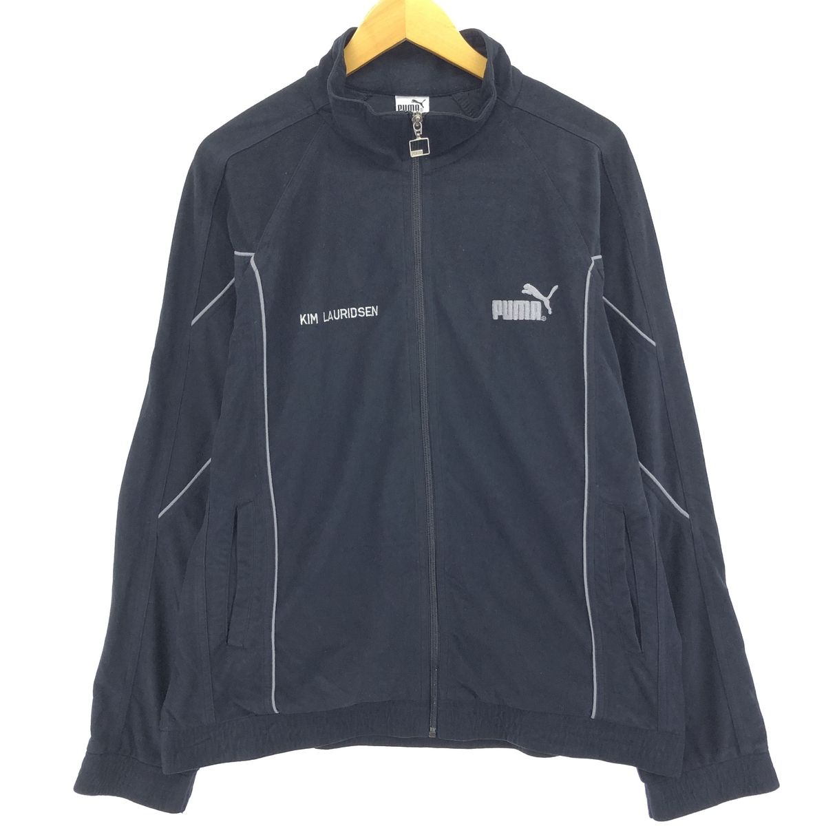 古着 90年代 プーマ PUMA バックプリント ベロアジャージ トラック 