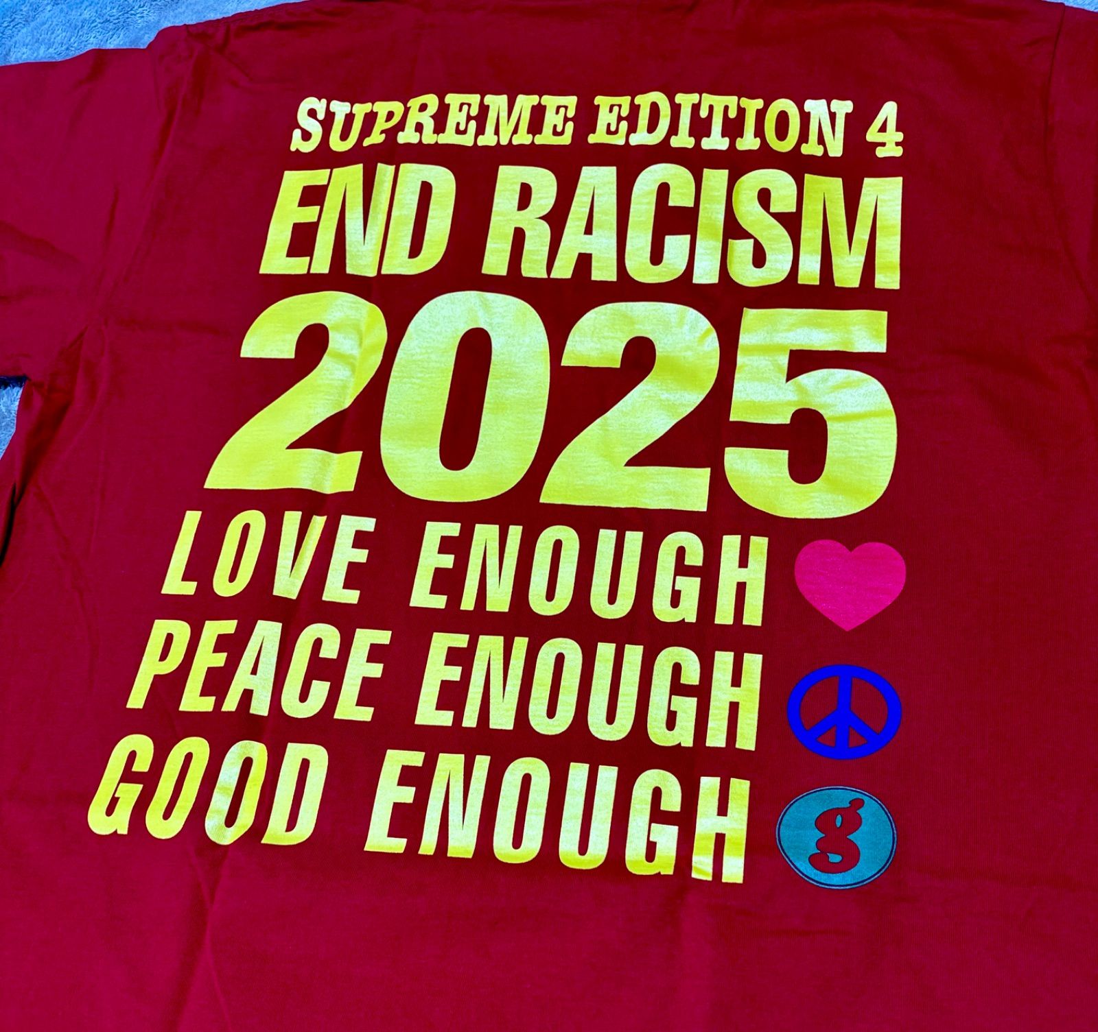 希少サイズ‼️Supreme x GOODENOUGH End Racism Tee 