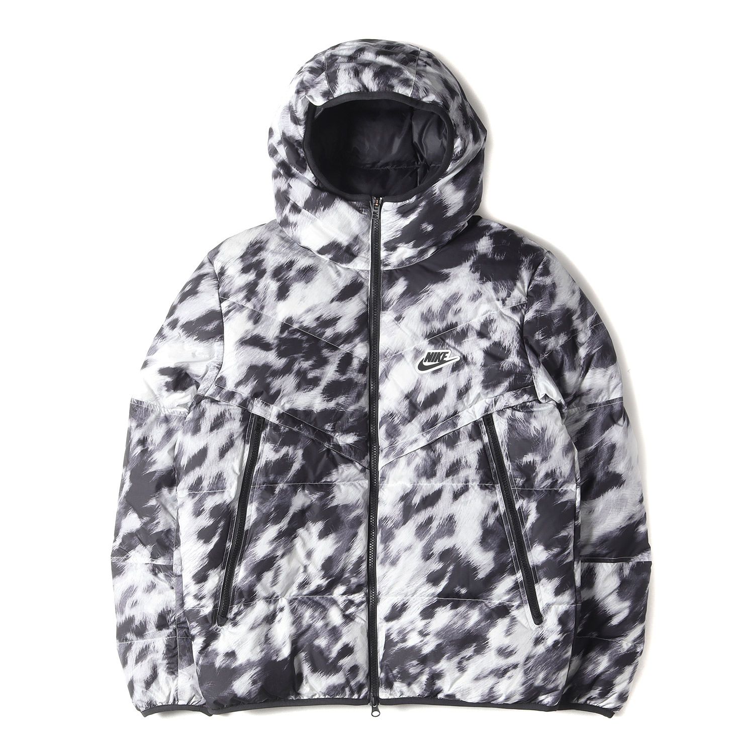 NIKE mens ダウンジャケット ブラック ホワイト Sサイズ