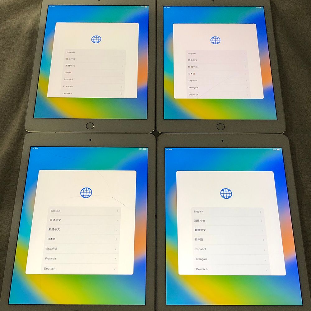 ◇ジャンク品・本体のみ◇【4点セット・SIMロック解除済】Apple iPad