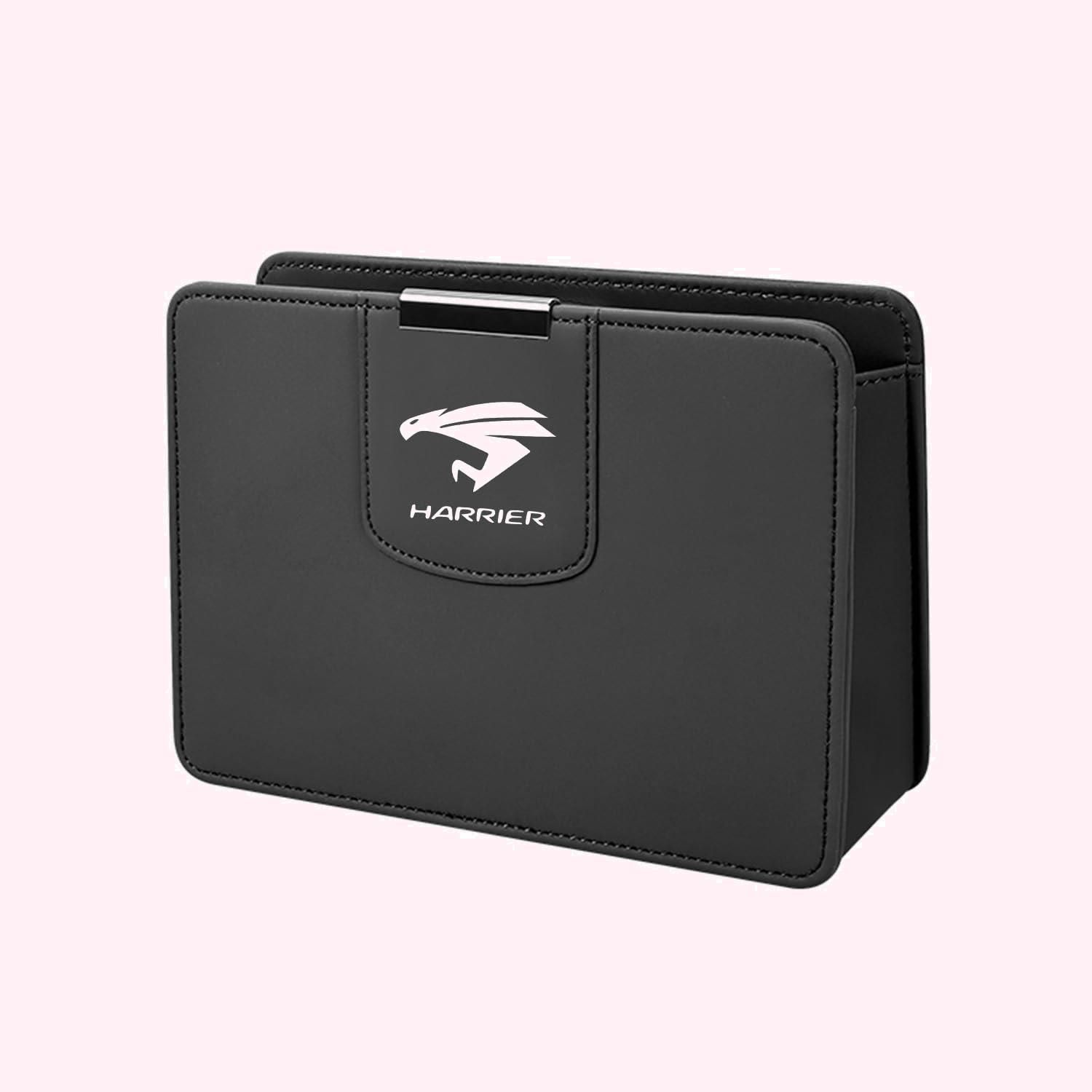 【特価】【InnoWave】車 ゴミ箱 互換性 HARRIER ハリアー 塵箱 皮革製造 耐久性のあるレザー 汚れにくくお手入れが簡単 黒