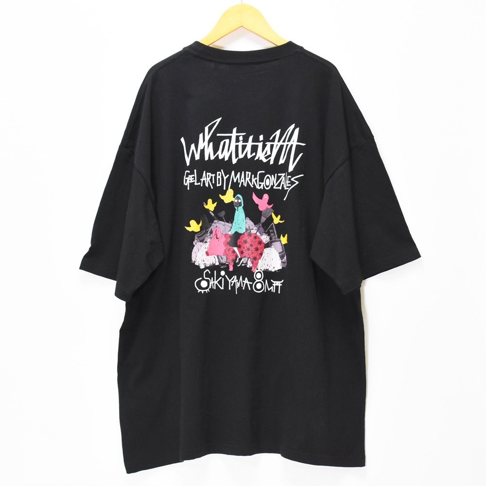 新品 （What it isNt）ART BY MARKGONZALES × sakiyama コラボ BIG S/S TEE B マークゴンザレス  サキヤマ Tシャツ 半袖 メンズ L ビッグシルエット ブラック 黒 2H7-14345 夏 - メルカリ