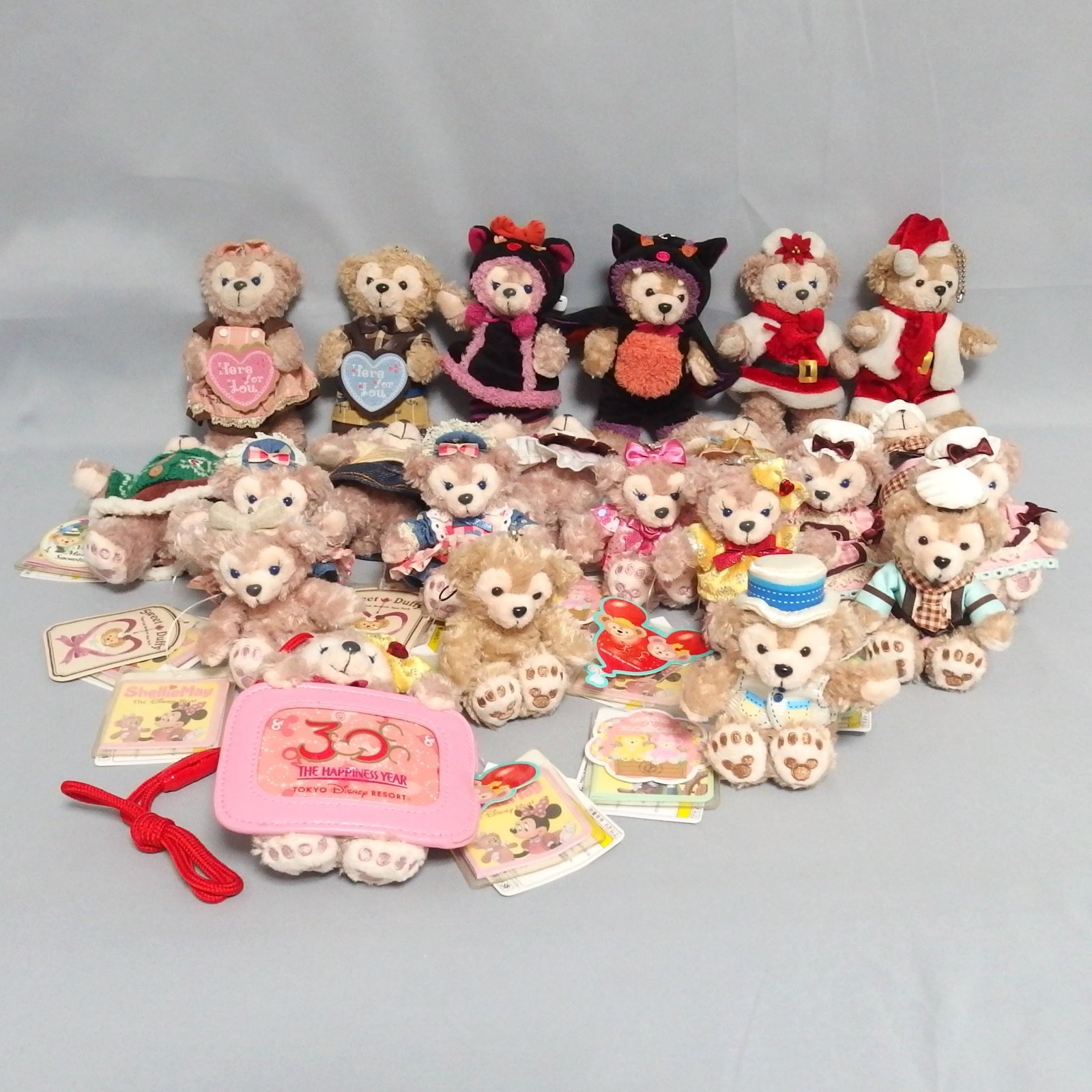 ダッフィー＆シェリーメイ 22体 ぬいぐるみバッジセット ☆Disney SEA ダッフィー シェリーメイ ストラップ ぬいぐるみ