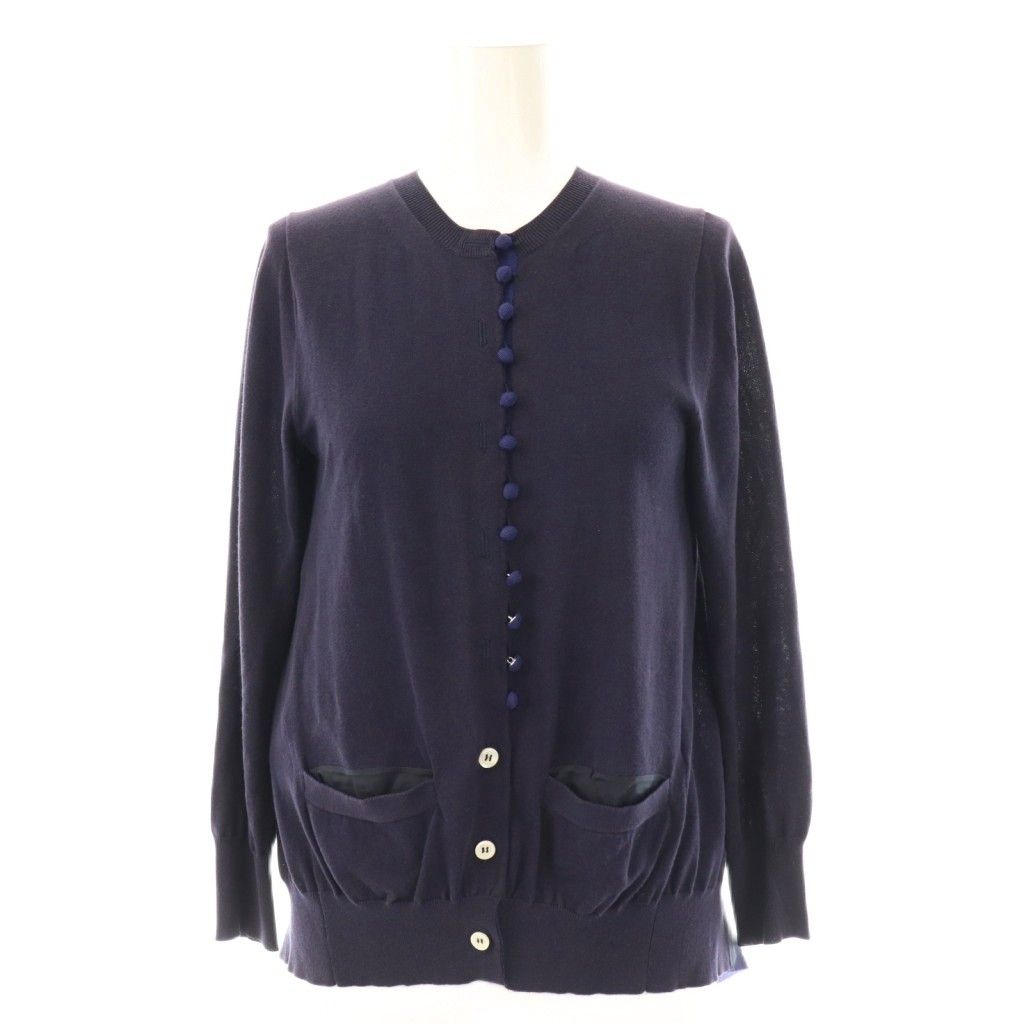 サカイ sacai バックプリーツ ドッキング ニット