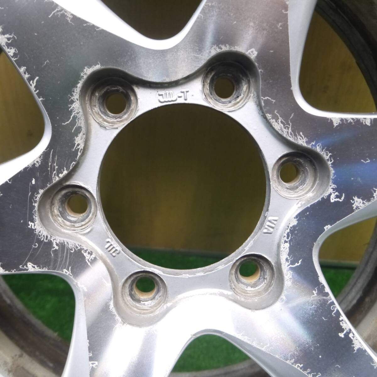 ハイエース等に!社外15インチアルミ+BS ブリザック REVO 969 195/80R15 107/105L LT 4本セット!!(182)