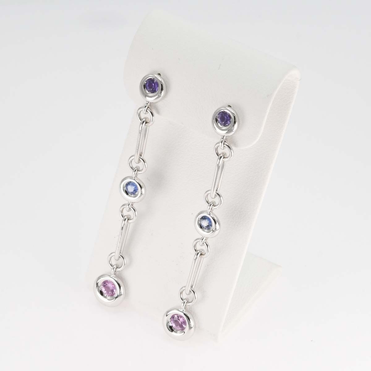 仕上済 CHAUMET ショーメ ピアス アノー サファイア ー 750 18K 9.7g