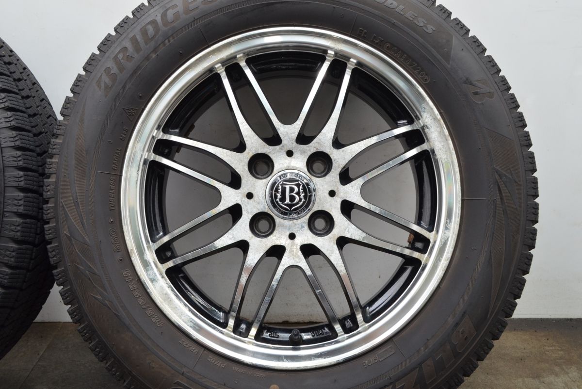 バリ溝】ブランドルライン 15in 5.5J +50 100 ブリヂストン