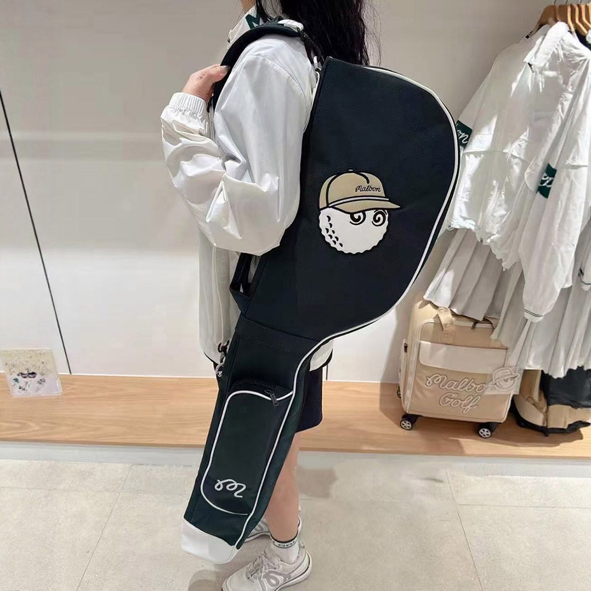 【新品·未使用】マルボンMALBONゴルフクラブケース　ソフトバッグ折りたたみ MALBON GOLF 折りたたみ クラブケース ゴルフバッグ 軽量防水