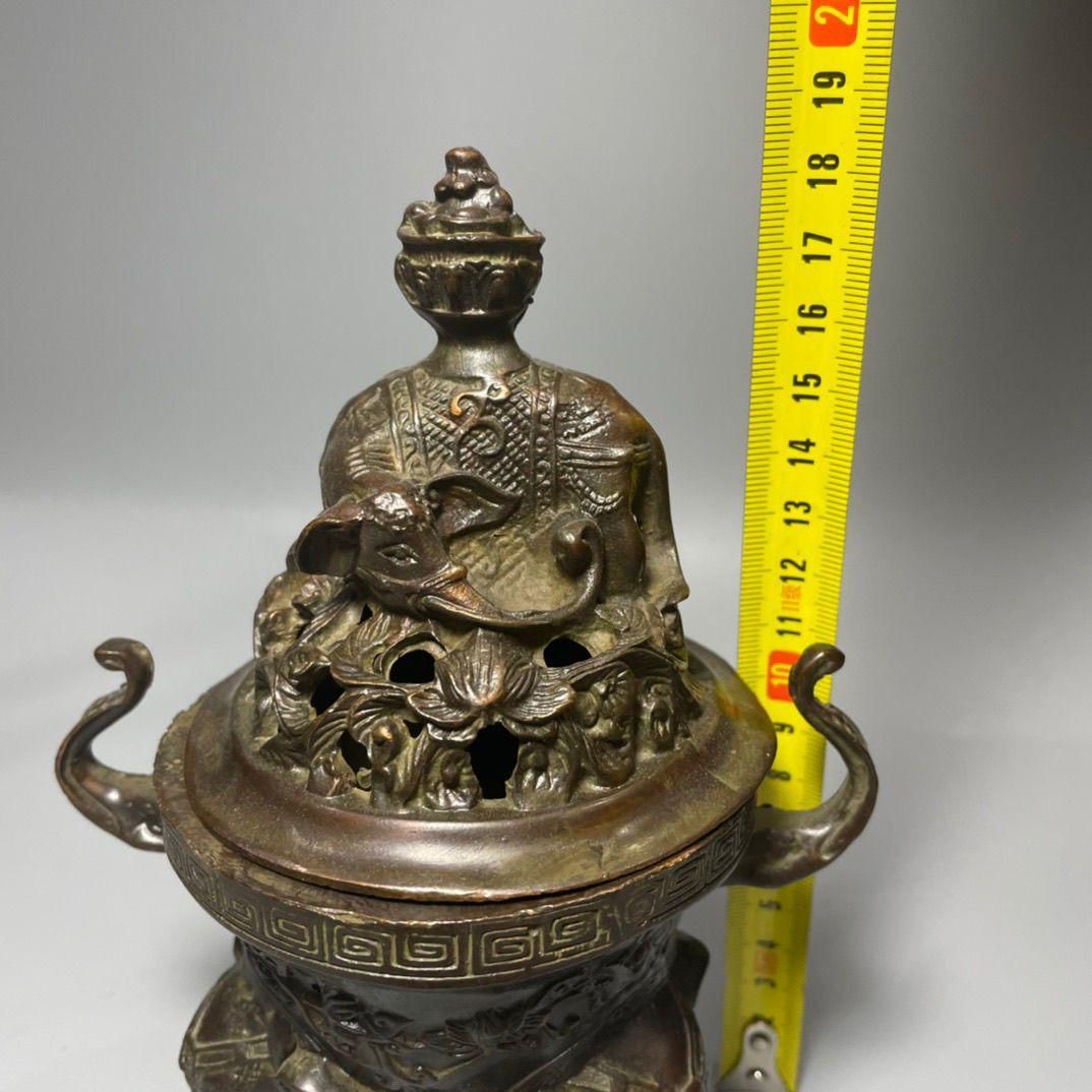 銅器 香炉 吉祥象薫香炉 仏堂香具茶台 置物 装飾品 工芸品 吉祥象薫香炉 仏堂香具 工芸品 美術品 置物 銅器 香炉 吉祥象薫