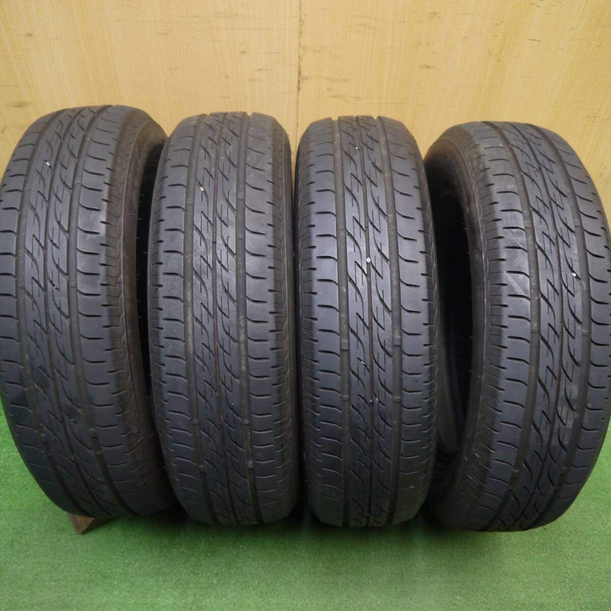 4本 155|65R14 ブリヂストン ネクストリー エコピア 14インチ ワゴンR ラパン スペーシア タント デイズ等 5031402Hノタ