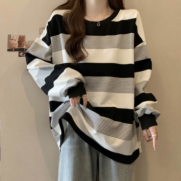 Tシャツ レディース トップス 40代 秋冬 新作 ボーダー 長袖Tシャツ パーカー おしゃれ 韓国風 きれいめ フード付き ゆったり 30代 20代 黒 5色 レディース トップス Tシャツ 40代 秋冬 新作 ボーダー 長袖T