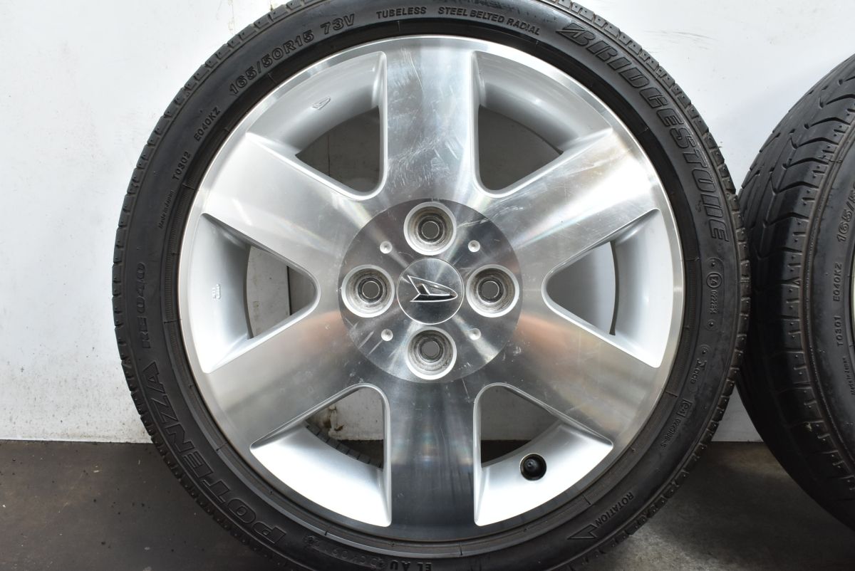 ホイールのみ販売可】ダイハツ コペン 純正 15in 4.5J +45 PCD100