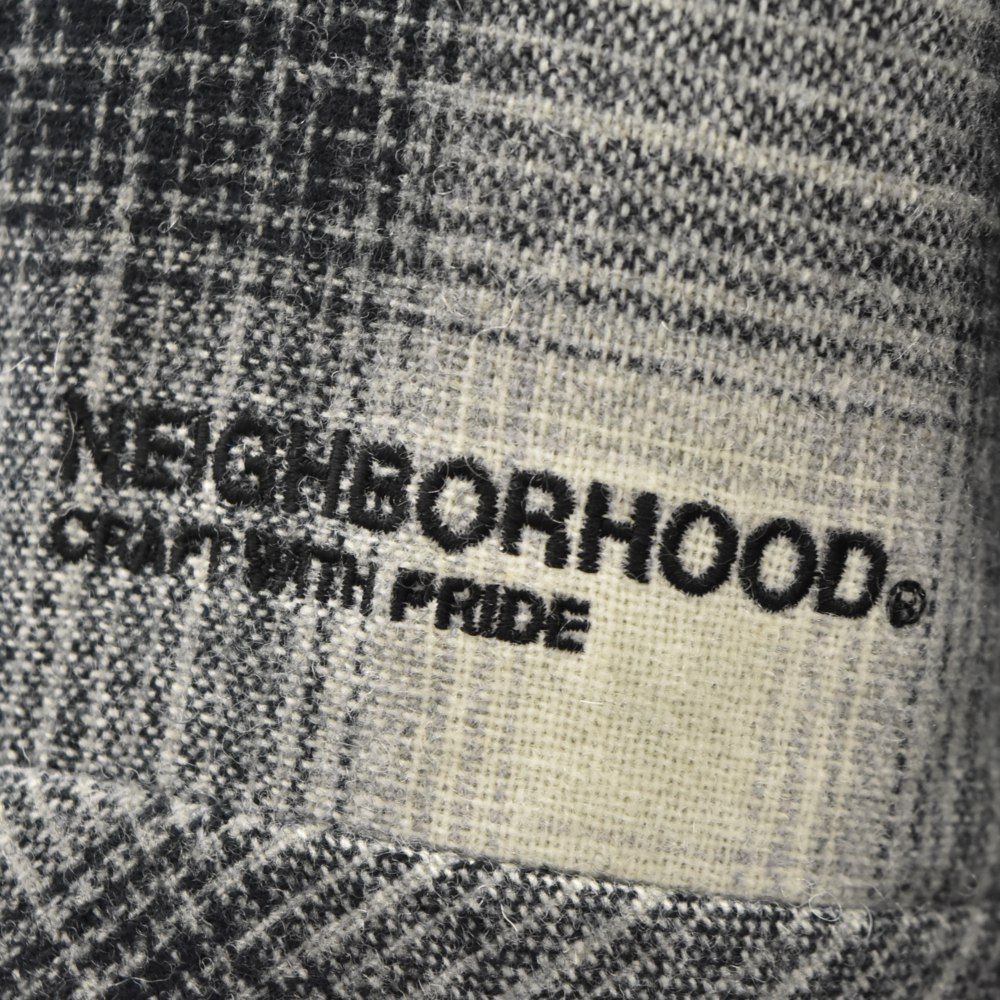 NEIGHBORHOOD (ネイバーフッド) 22AW PENDLETON CHECK BOA SH LS WO ペンドルトン チェック柄ボアシャツ ジャケット ブラック/ホワイト 2221508N-SHM01 - メルカリ