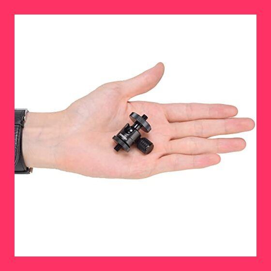 【スタッフおすすめ！】エツミ 雲台 自由雲台 マイクロ ボールヘッド オスネジ 耐荷重600g 【 カメラリグ や クランプ の拡張に】 VE-7752 ブラック