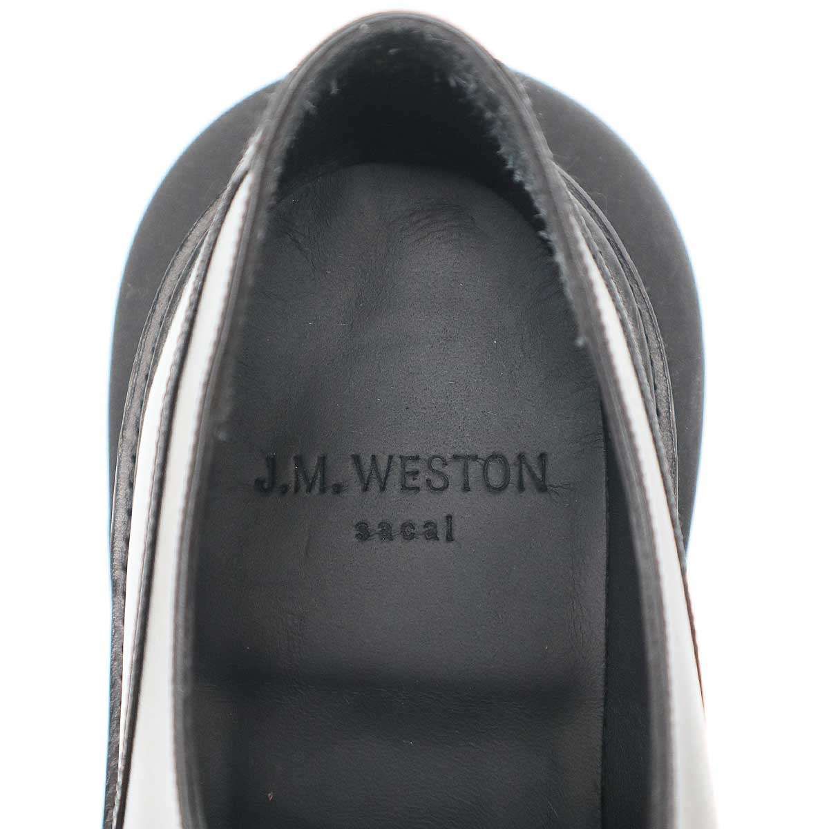 sacai×J.M WESTON サカイ ジェイエムウエストン Golf Derby ゴルフ ボックスカーフダービーシューズ 1531AVL1420D ブラック 8D