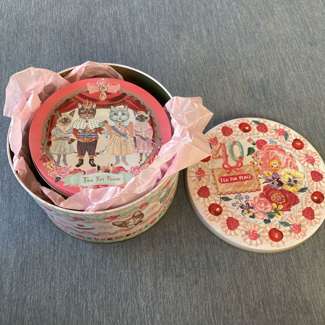 アフタヌーンティー 紅茶缶 TeaforPeaceBOX 缶のみ 小物入れ アフタヌーンティー 紅茶缶 TeaforPeaceBOX 缶のみ 小物入れ