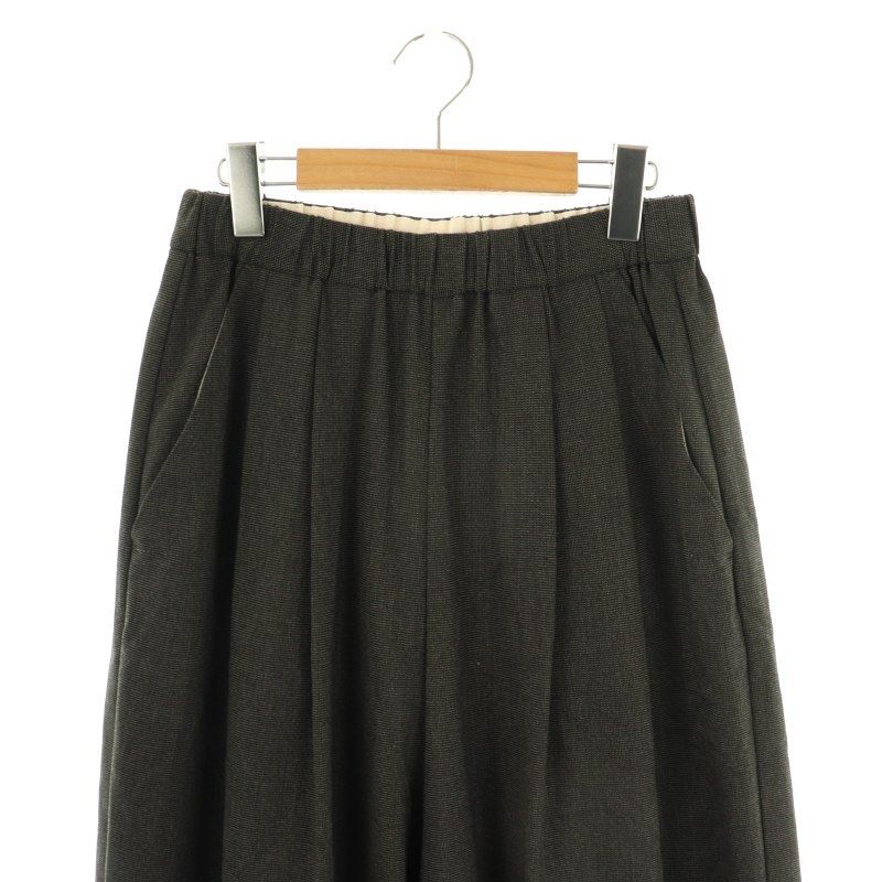 【pas de calais】シンプルやわらかパンツ（黒）✳︎新品 パドカレ pas de calais イージーパンツ ワイドパンツ 36