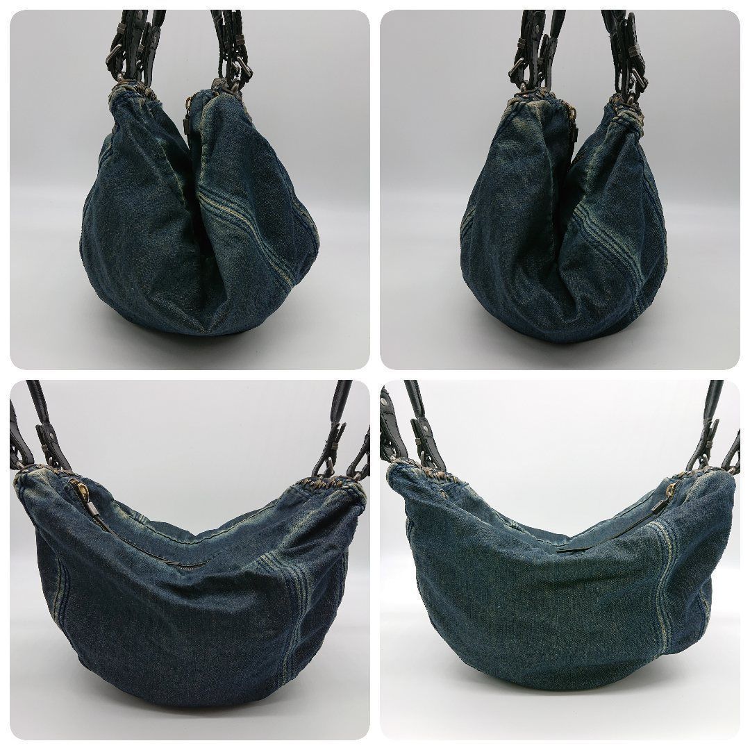 新品同様】DIESEL ディーゼル デニム×レザー 2WAY トートバッグ