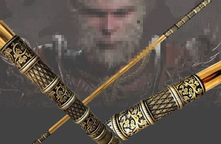 170センチ金色ステンレスブーム遊び置物如意金箍棒ゲームグッズ