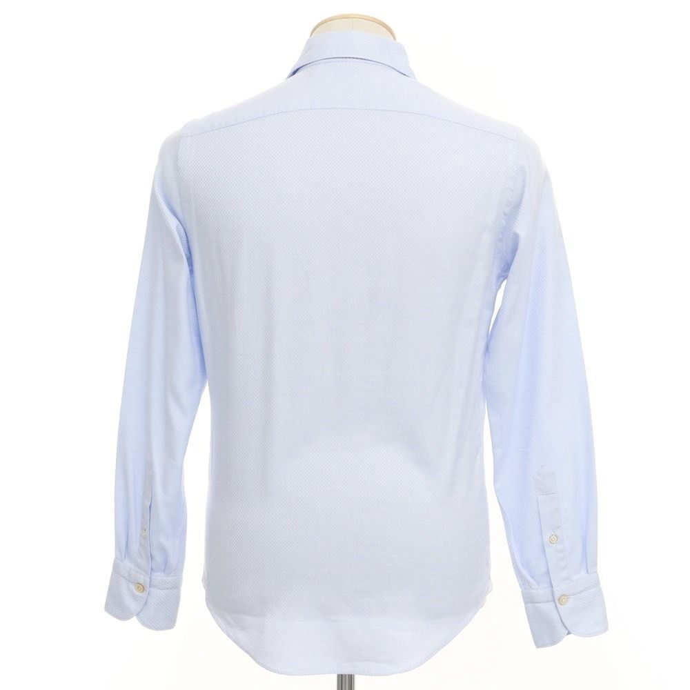 【中古】フィナモレ Finamore ホリゾンタルカラー ドレスシャツ ライトブルーxホワイト【サイズ37】【メンズ】-2