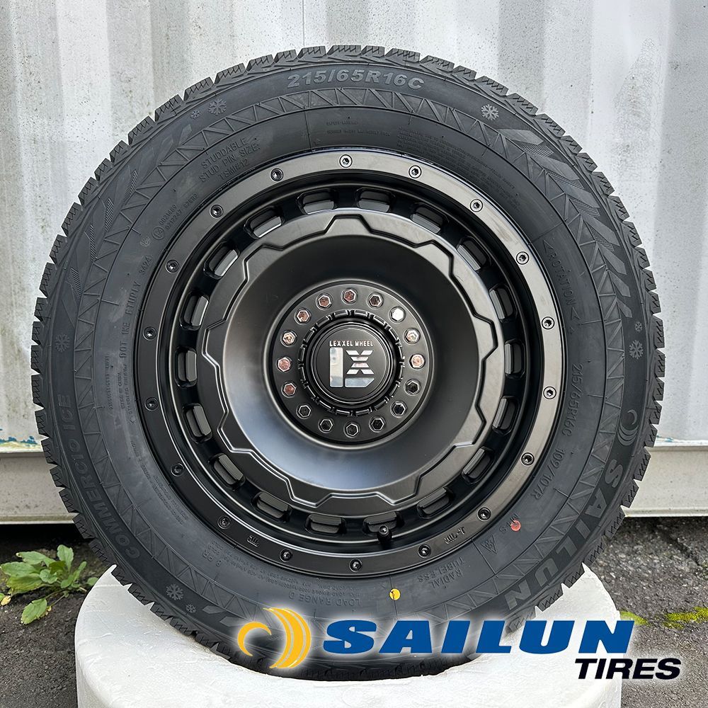 新品 スタッドレスタイヤホイールセット ハイエース 200系 レジアス 