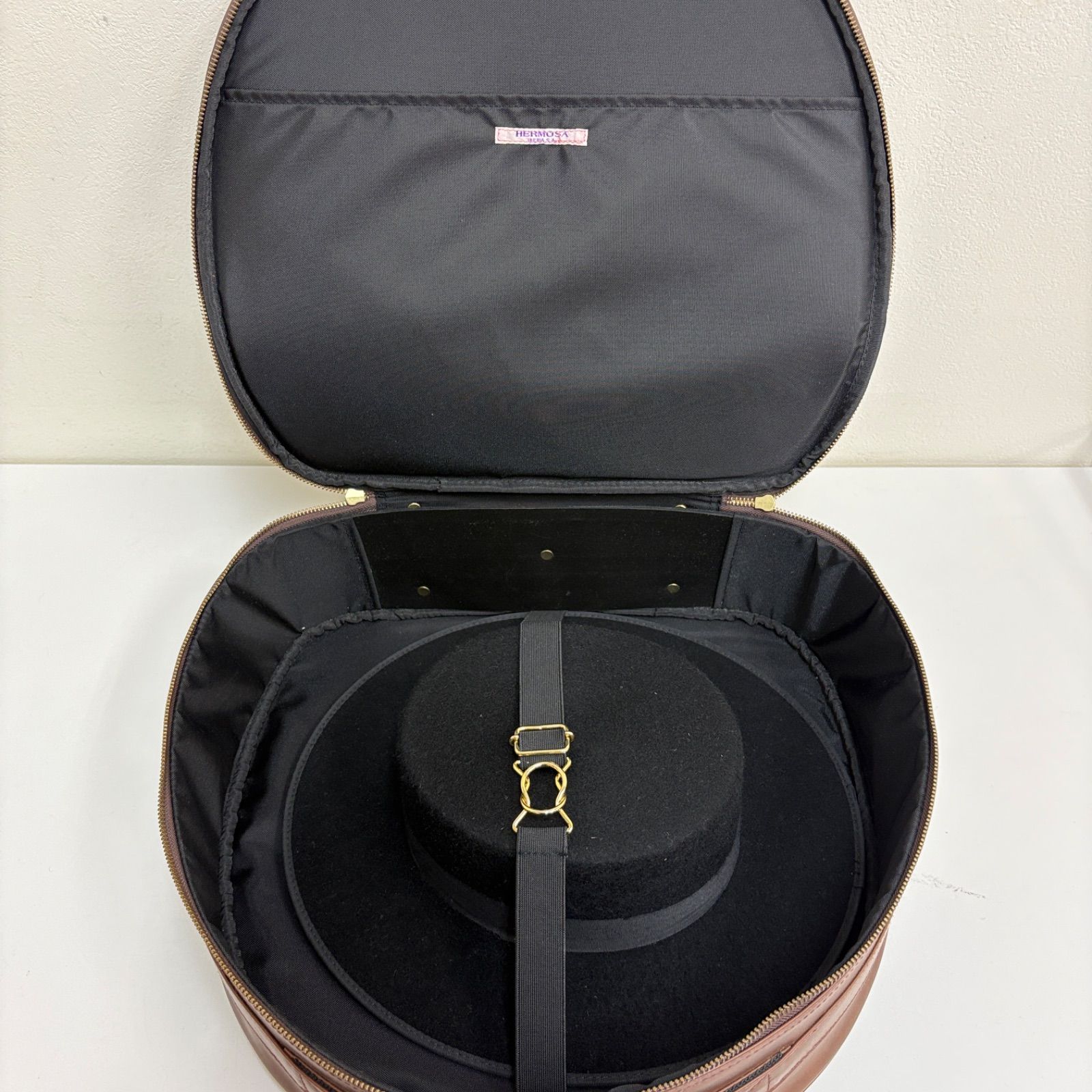 IBERIA SEVILLA コルドベス フラメンコ 帽子 ハット 57サイズ 黒 スペイン製 ケース付き