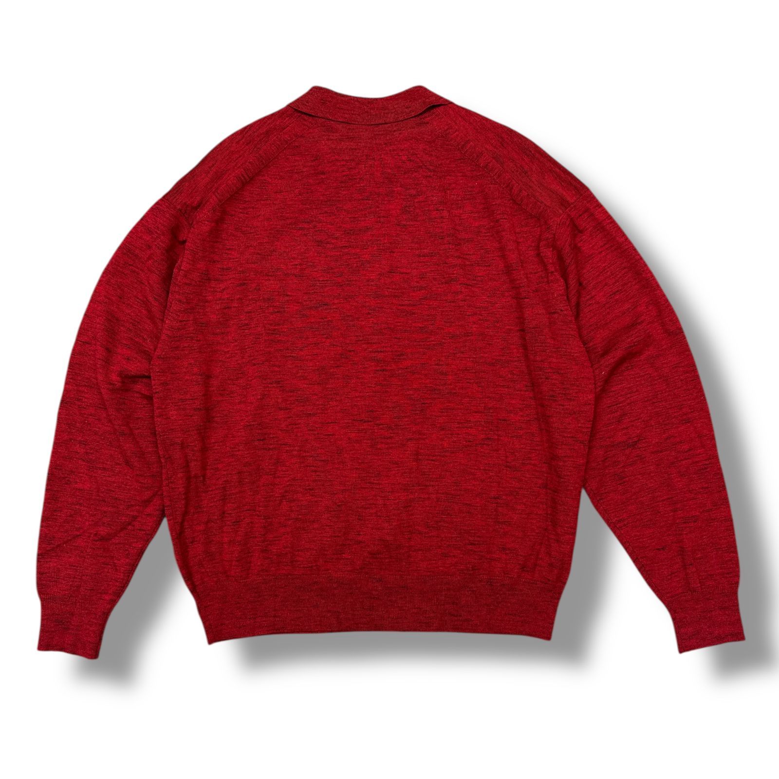 参考上代25300円 crepuscule 24AW H-G L/S Knit Polo ハイゲージ