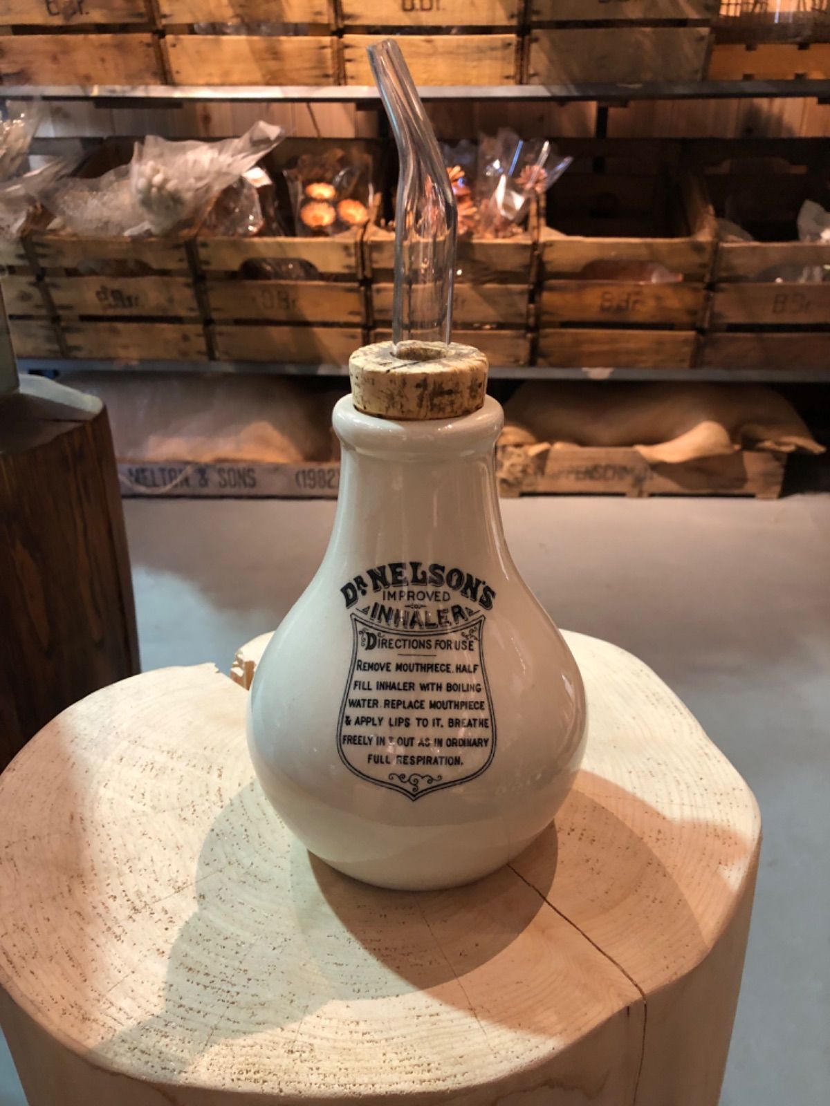 Dr.Nelson s イギリス製 19世紀 胸器吸入器 アンティーク ヴィンテージ ディスプレイ コレクション 英国