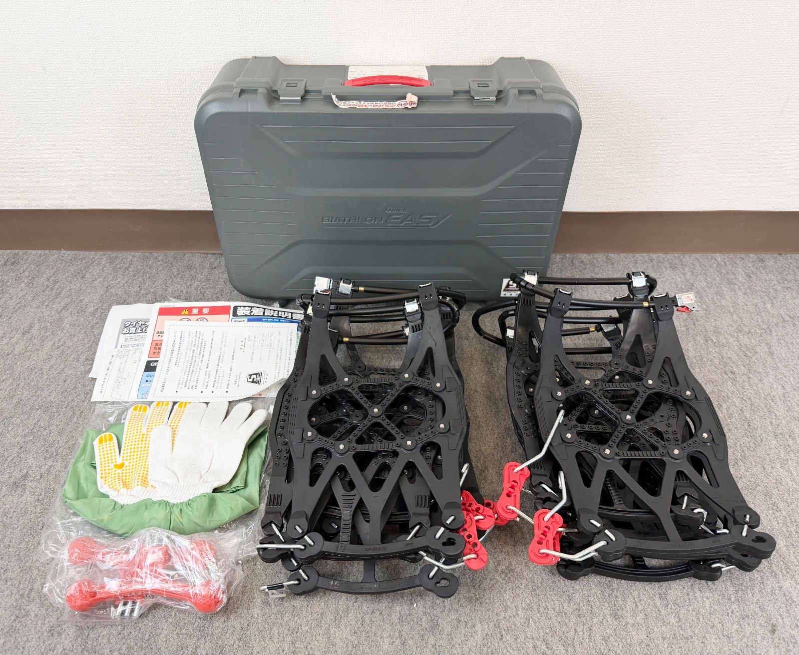 J27CA12 カーメイト BIATHLON QUICK EASY バイアスロン クイックイージー 非金属タイヤチェーン QE15L