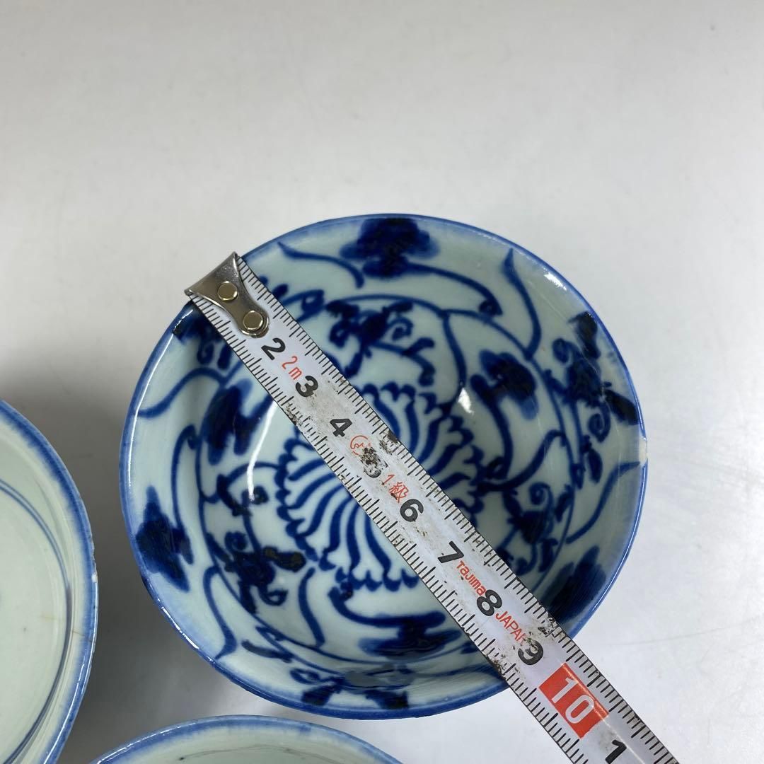 中国清時代　青花碗3客　東Y6-1001② タコチ 中国清時代 青花碗3客 東Y6-1001② タコチ - メルカリ
