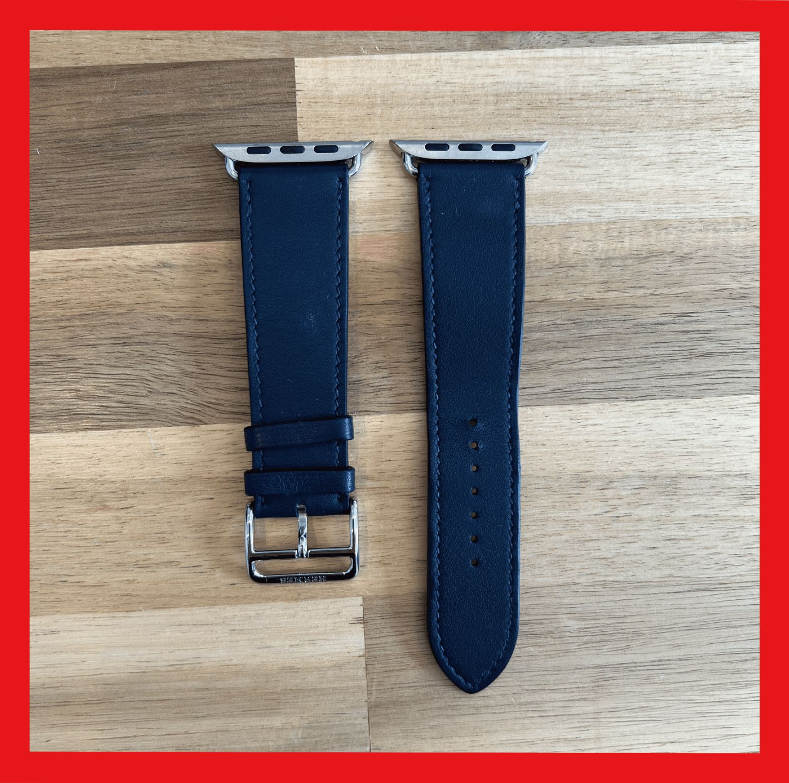 【必見！】HERMES アップルウォッチ用ベルト バンド ネイビー♪ Apple Watch アップルウォッチ バンド apple watch ベルト