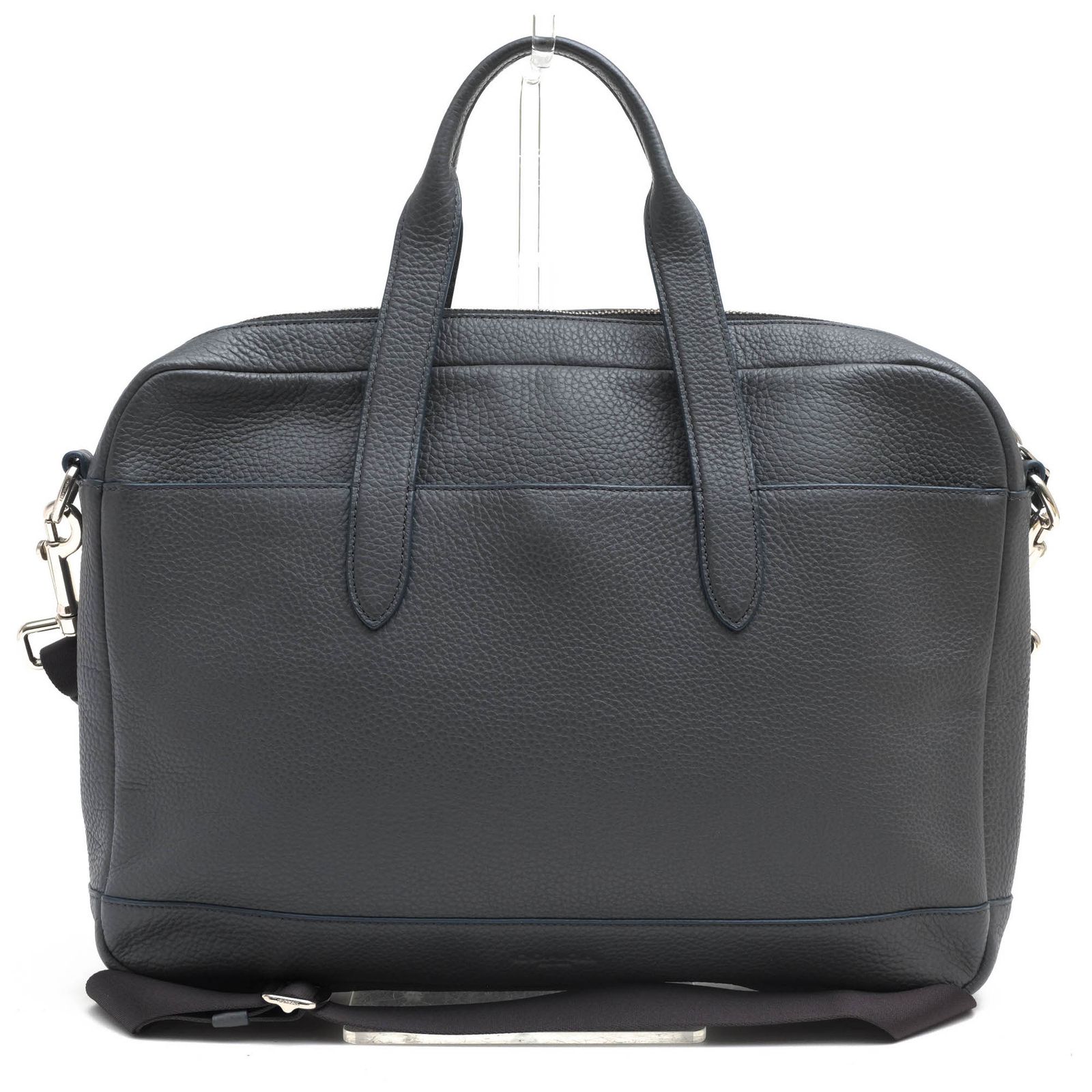 コーチ COACH バッグ ブリーフケース ビジネスバッグ 鞄 ビジネス メンズ 男性 男性用 レザー 革 本革 グレー 灰色 F11319 HAMILTON BAG IN PEBBLE LEATHER ハミルトン 2WAY ショルダーバッグ シボ革 シュリ