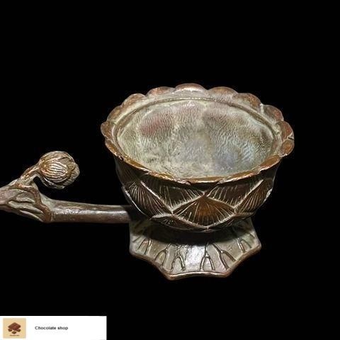 銅 細工 香炉 手持ち蓮華炉 盤香炉 装飾品 工芸品 置物 銅 細工 香炉 手持ち蓮華炉 盤香炉 装飾品 工芸品 置物 銅製