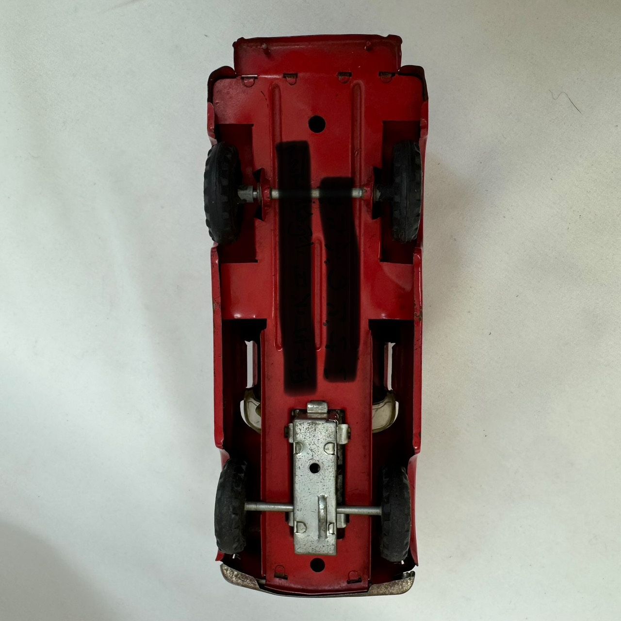 K【ヴィンテージ】1950年代 マルサン ブルドックトイ 郵便車 ブリキ