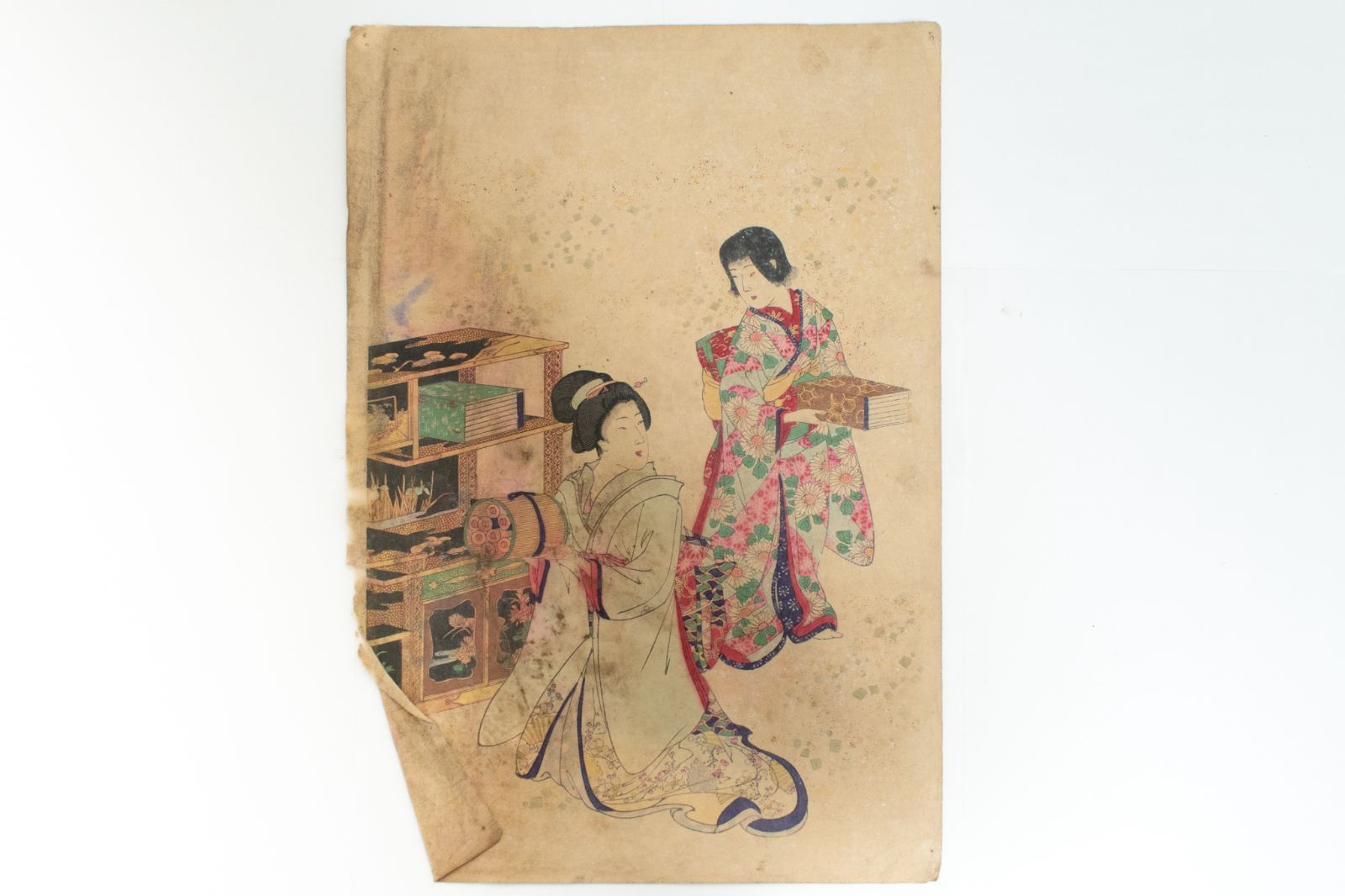 中古】M▽楊洲周延 倭風俗女礼式 1892年 木版画 美人画 浮世絵