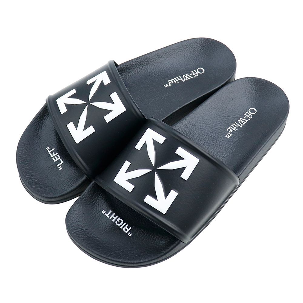 OFF-WHITE シャワーサンダル ラバー スライド サンダル テープ