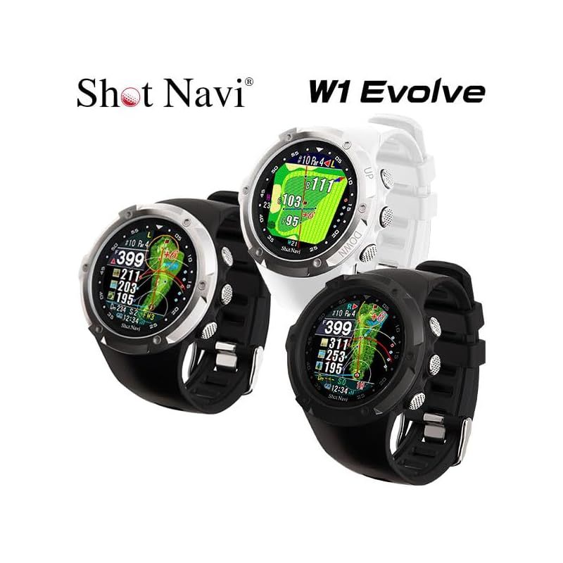 Shot Navi W1 Evolve(ショットナビ) ブラック×ブラック×シルバー