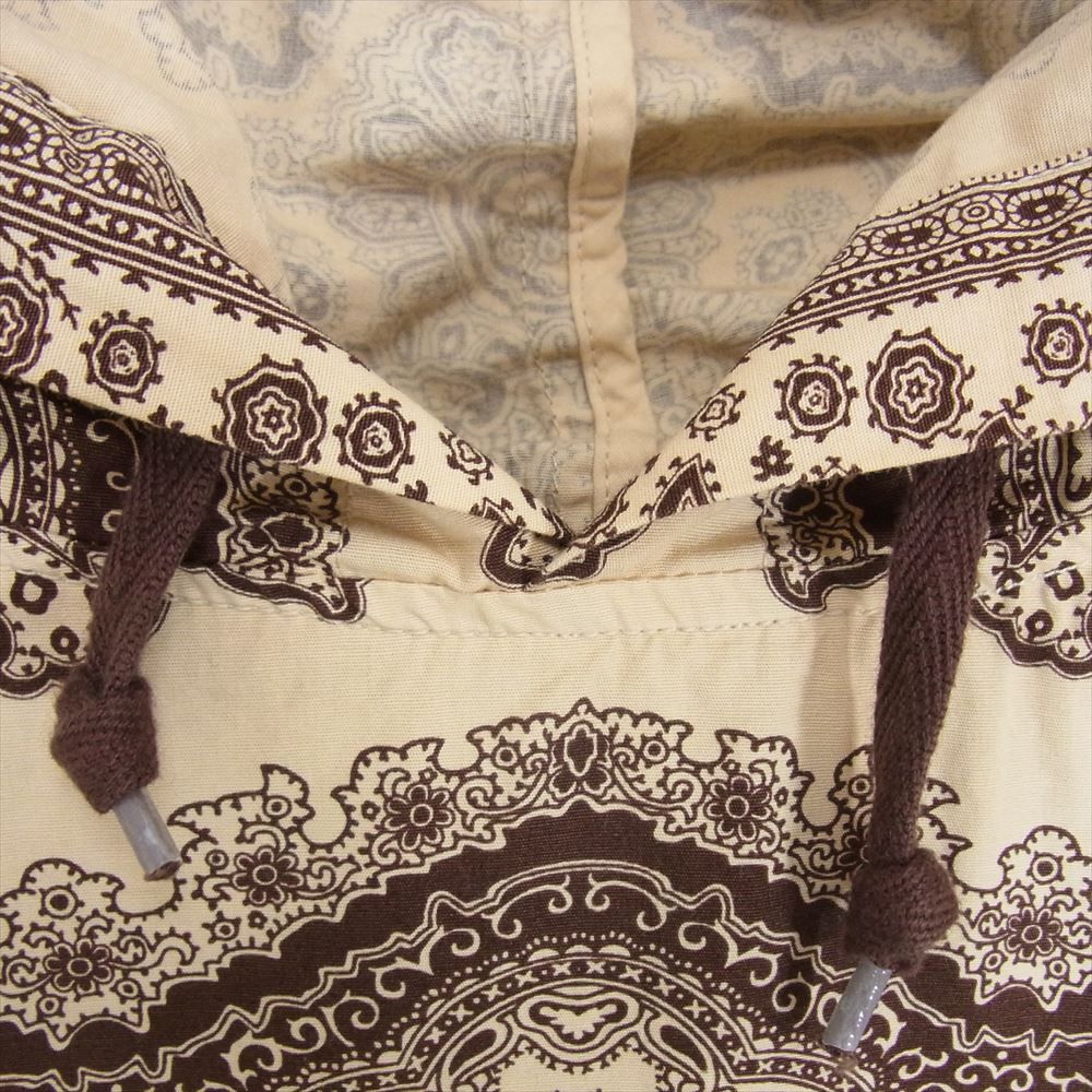 TENDERLOIN テンダーロイン 16SS T-PAISLEY HOODED BROWN ペイズリー ...