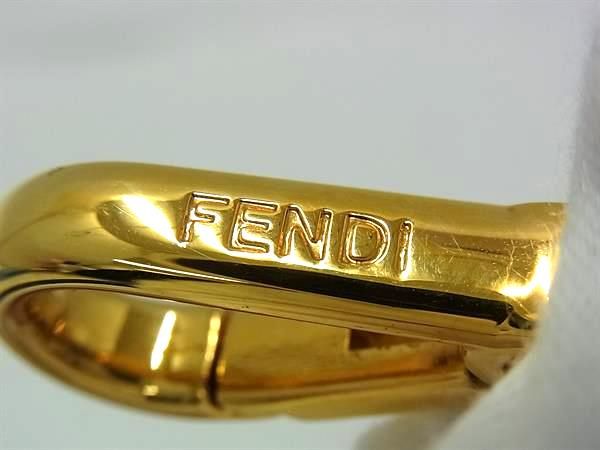 ■美品■ FENDI フェンディ ストラップユー レザー バッグ用 ショルダーストラップ 肩掛け ゴールド系×ブラック系 FM8603 □美品□ FENDI フェンディ ストラップユー レザー バッグ用