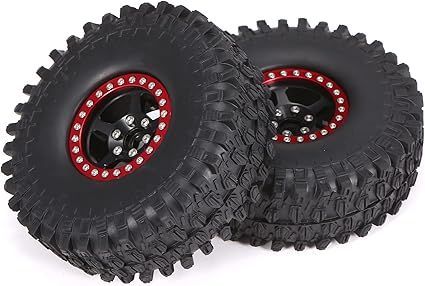 GoolRC 4PCS RCクローラータイヤ、1.9インチゴムタイヤ1/10 Traxxas TRX4 SCX10 90046 90047 CC01 RCロッククローラー用125mmタイヤ交換 Spare parts 4PCS 119mm 1.9インチ ゴムタイヤホイールタイヤ 1⁄10 RC