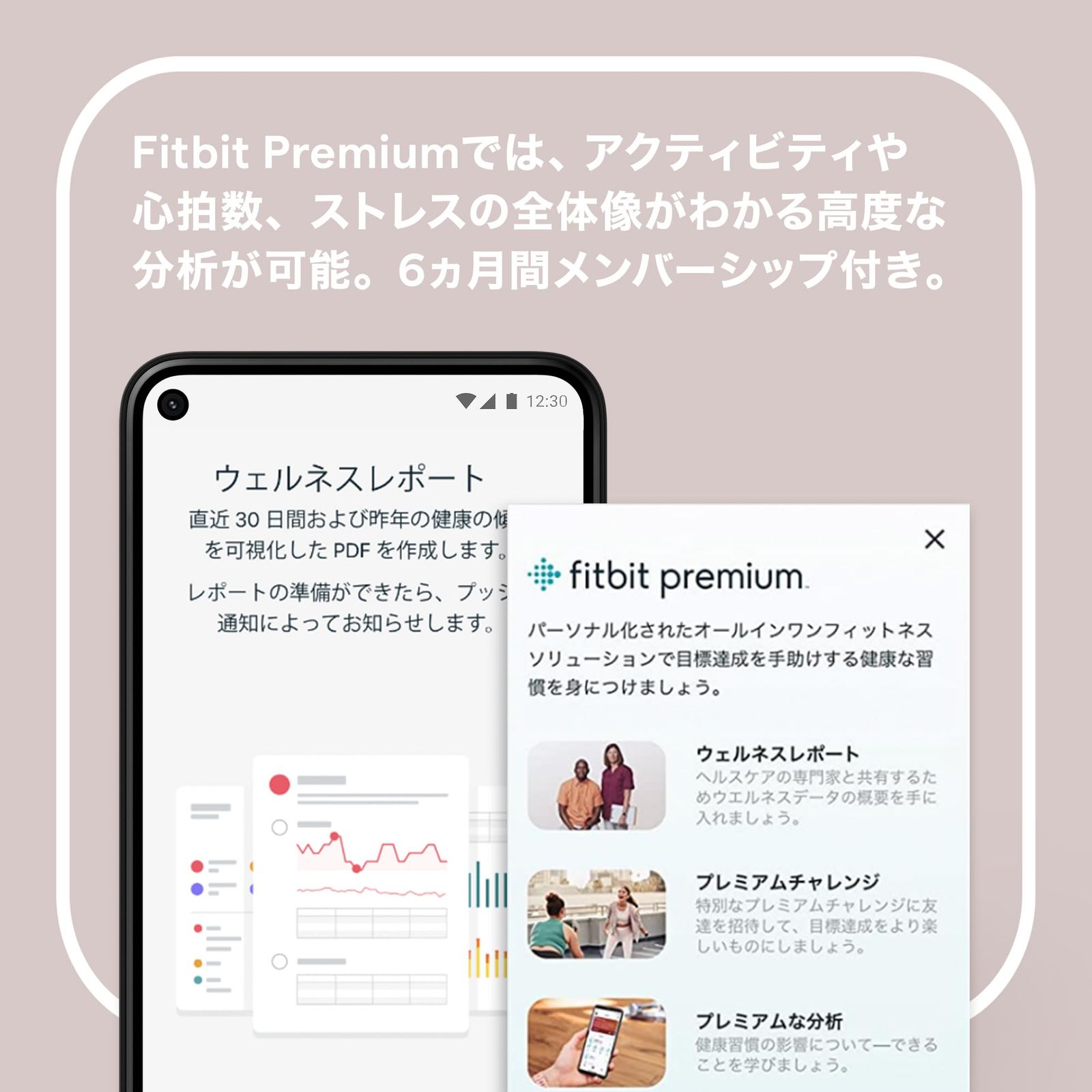 活動量計 ルナホワイト|ソフトゴールド