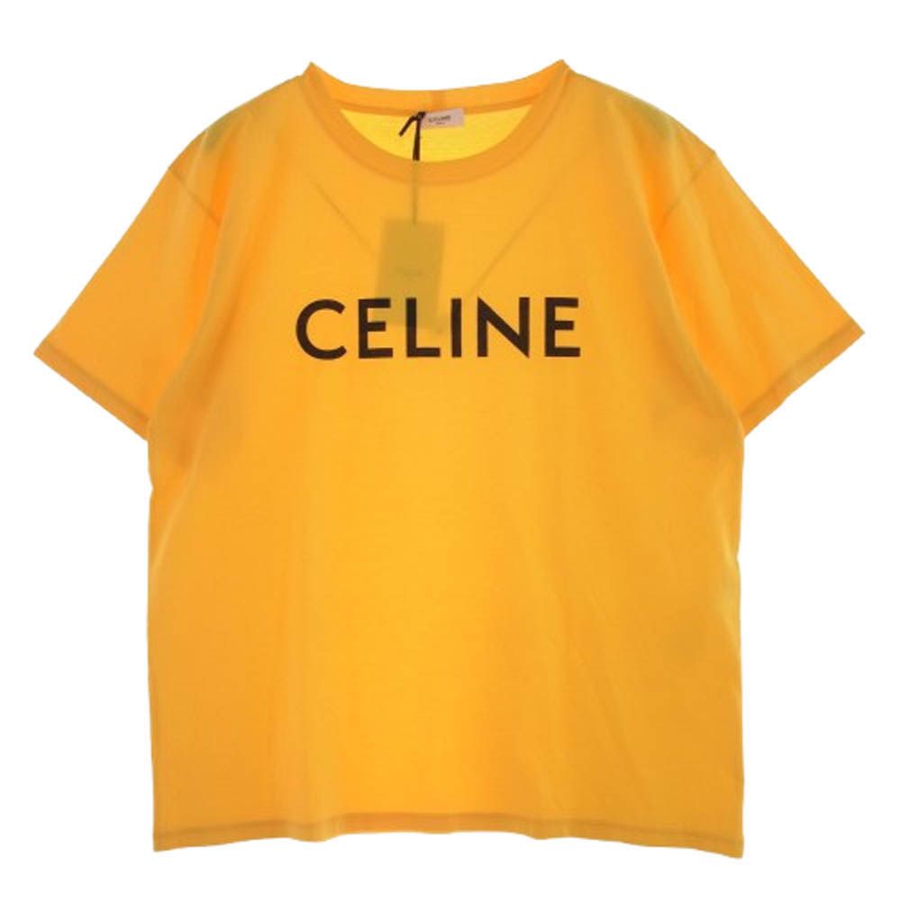 CELINE セリーヌ コットン ジャージー ロゴ プリント ルーズ T