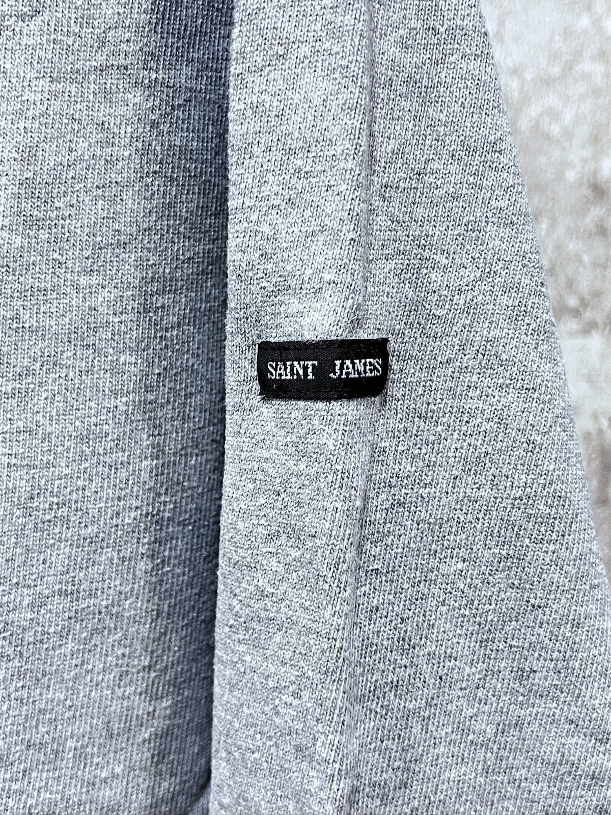 SAINT JAMES セントジェームス バスクシャツ ウエッソン T6 グレー Saint James（セントジェームス） ウエッソン ソリッド - ZABOU