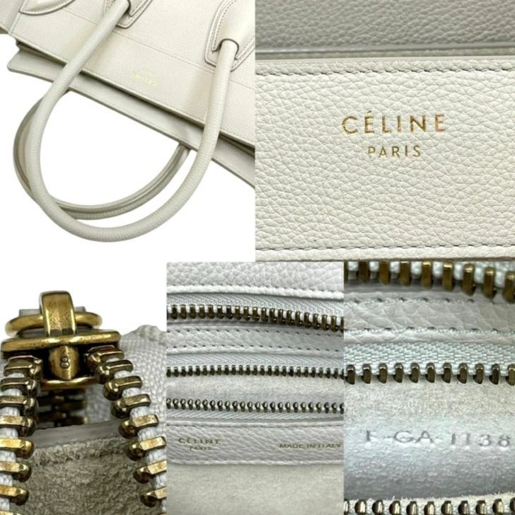 CÉLINE グレー ハンドバッグ　ラゲージ セリーヌ CELINE ラゲージ マイクロ ラゲージ ハンドバッグ