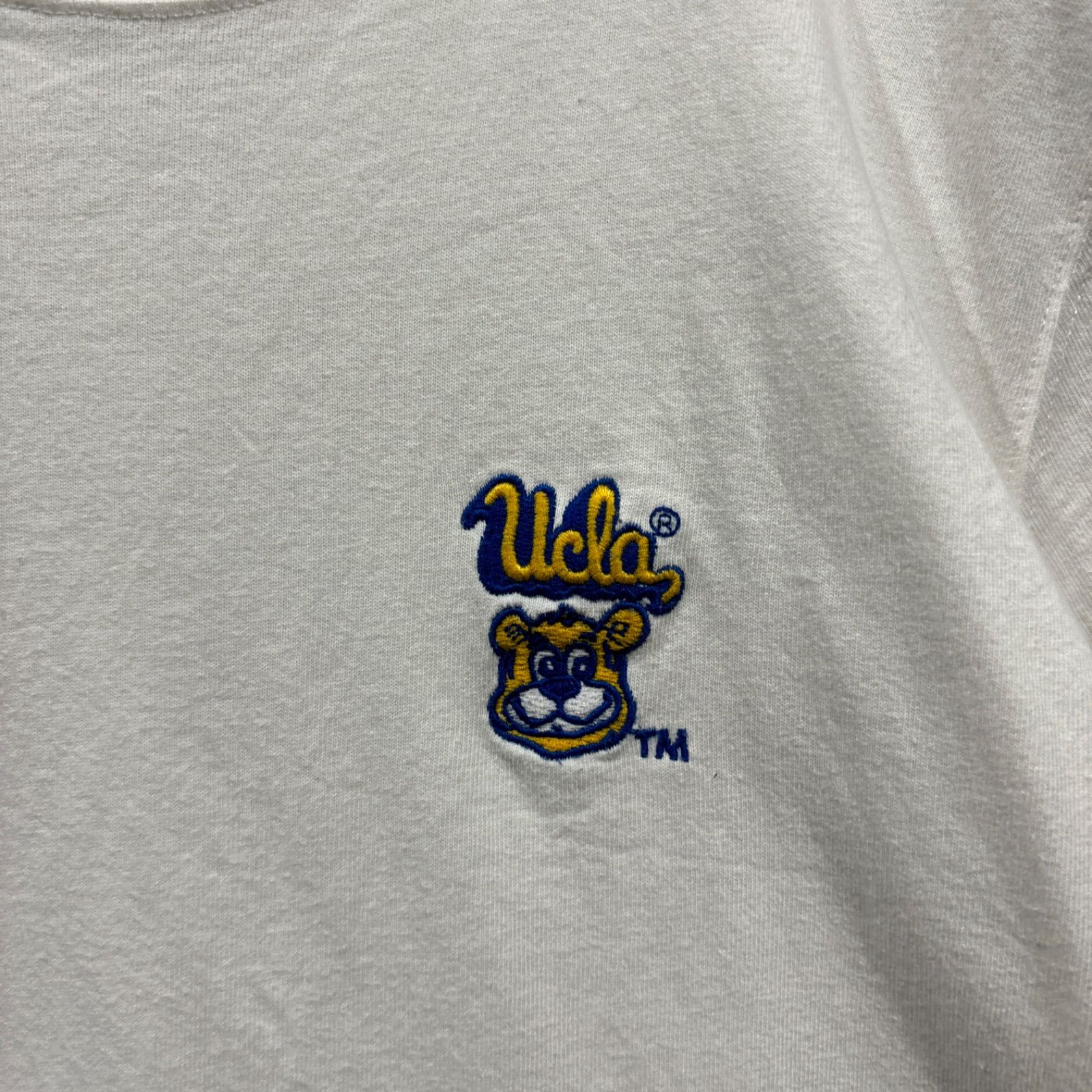 UCLA ユーシーエルエー　Tシャツ　ワンポイント　ホワイト　白　刺繍