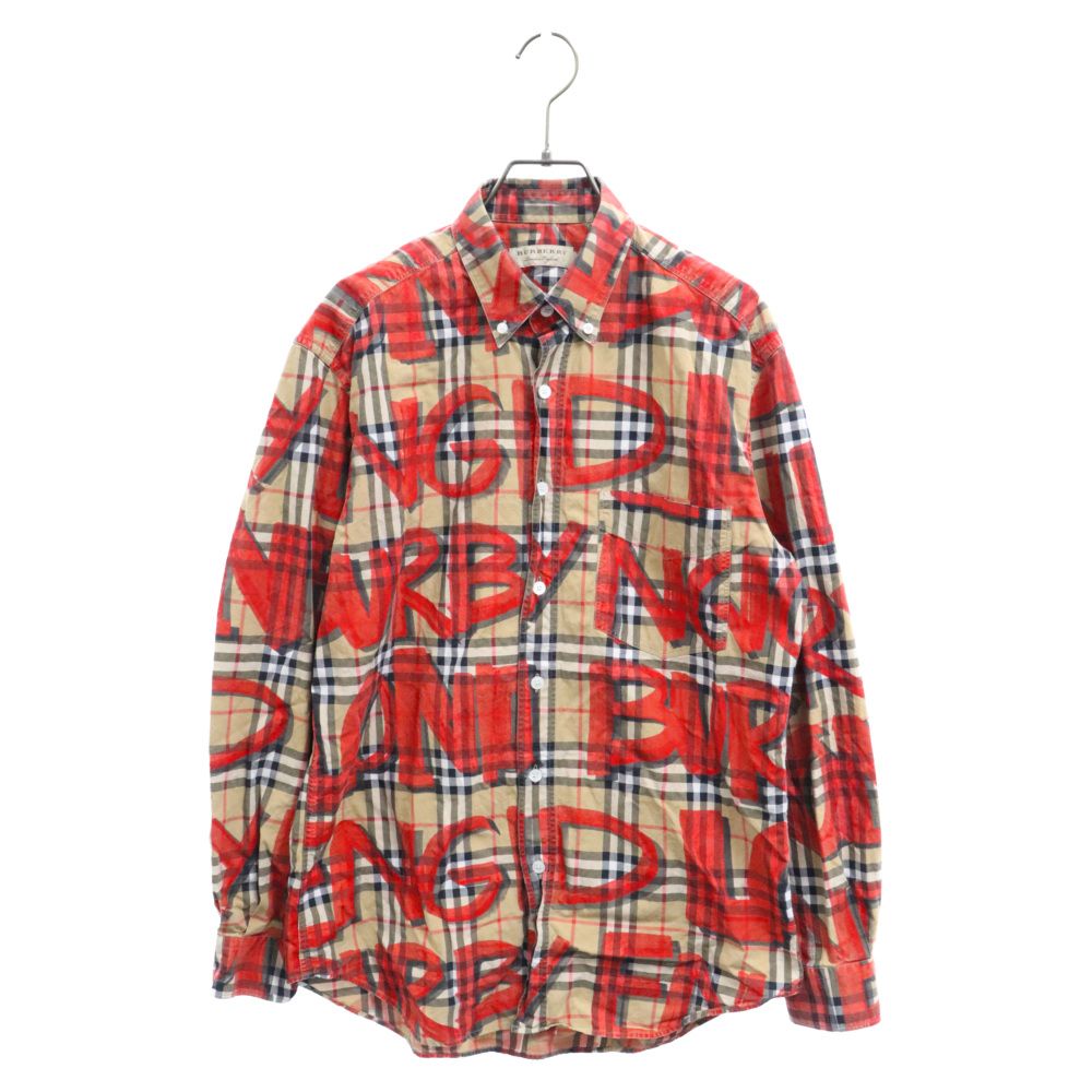 BURBERRY (バーバリー) 18AW Graffiti Print Vintage Check Shirt 総柄  