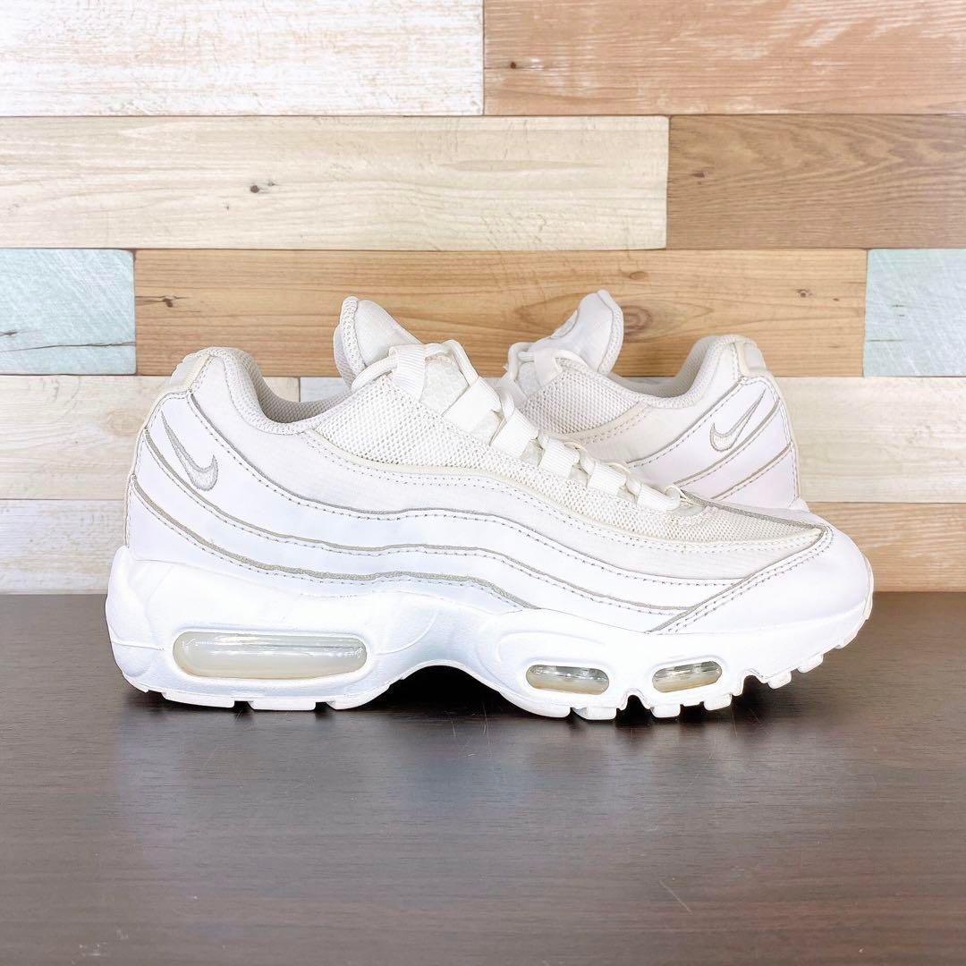 CJ　希少美品 Nike Air Max 95 ホワイト/グレー　28.5 スニーカー ナイキ NIKE エアマックス95エッセンシャル ホワイト