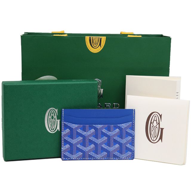 未使用品）ゴヤール GOYARD サンシュルピス カードケース PVC ブルー  
